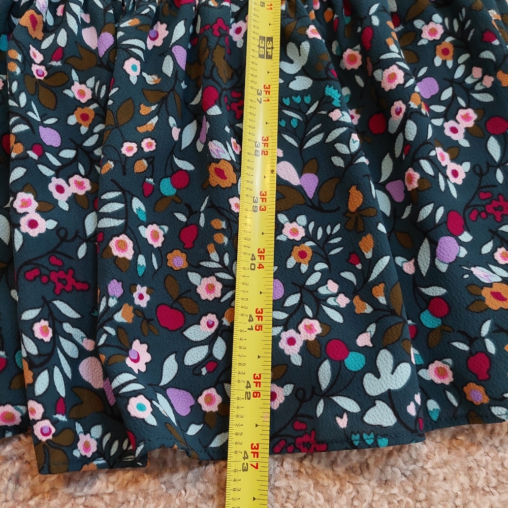 Talbots Flowing Flounce Hem Fit & Flare Floral Floral Dress Size‎ 10 - Picture 8 of 9